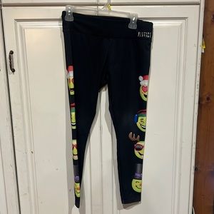 Justice Christmas Emoji leggings !!!!! Kids size 14